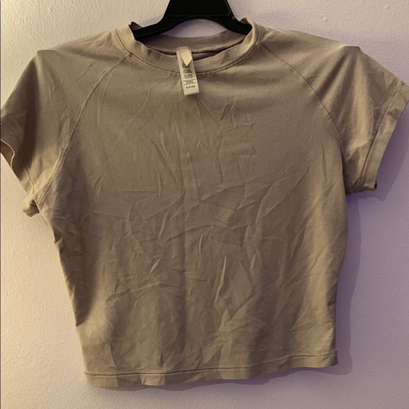 SKIMS Taupe Short Sleeve Top - Preloved - Picture 1 of 10